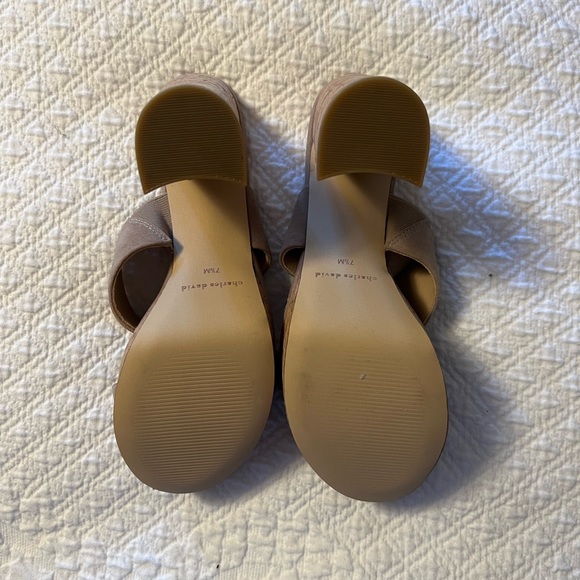 Charles David Platform Sandals in Beige/Taupe - Picture 5 of 5